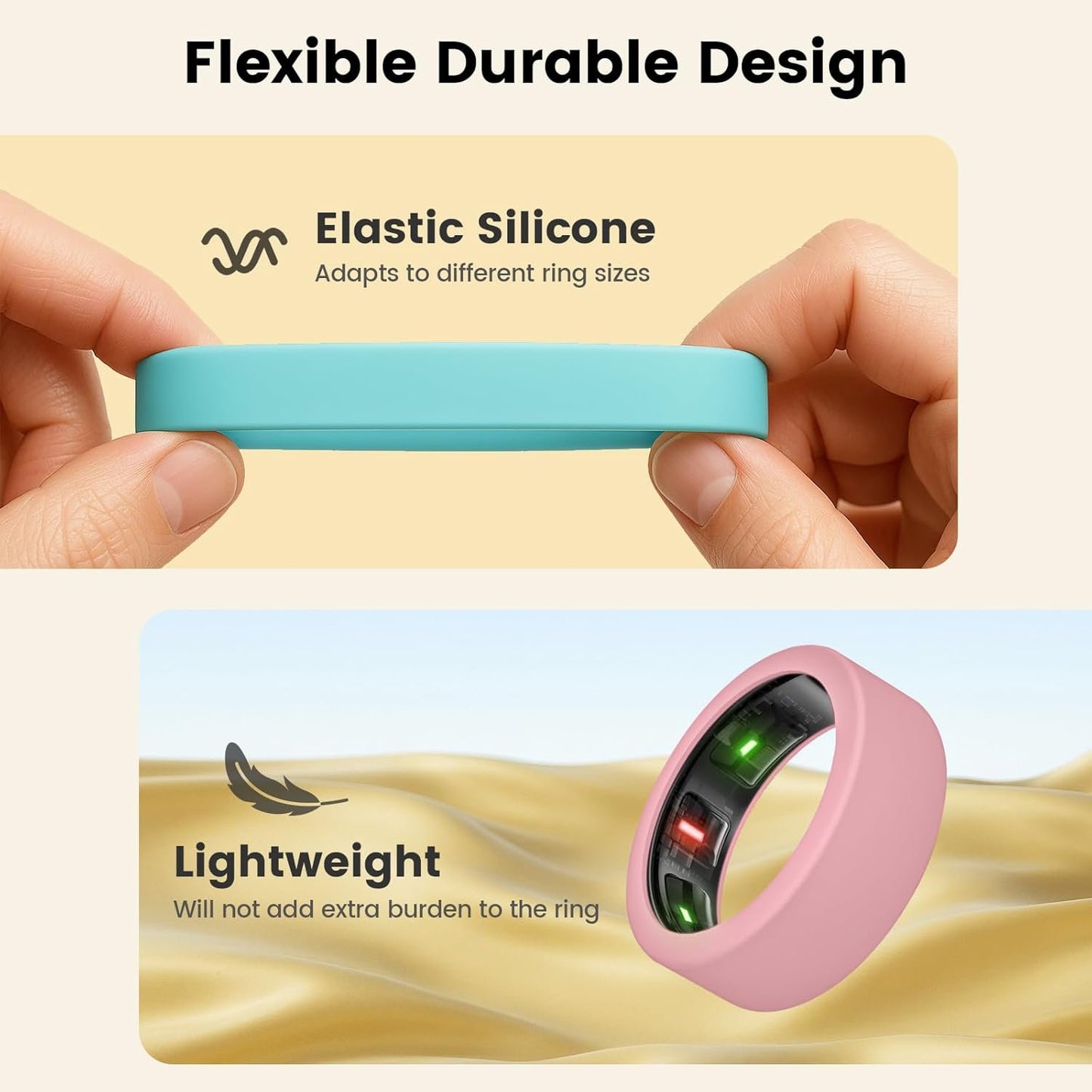 sylacor 14 Pack Ring Cover for (14 Pack - 04, M (11/12/13/14/15))