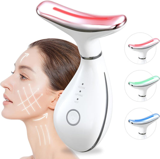 Airelax Face Massager Red Light Therapy Face Sculpting Tool, Facial Massager for Skin Care Face Lifting Device for Face and Neck, at-Home Face Massage Tool with 3 Modes & 3 Lights