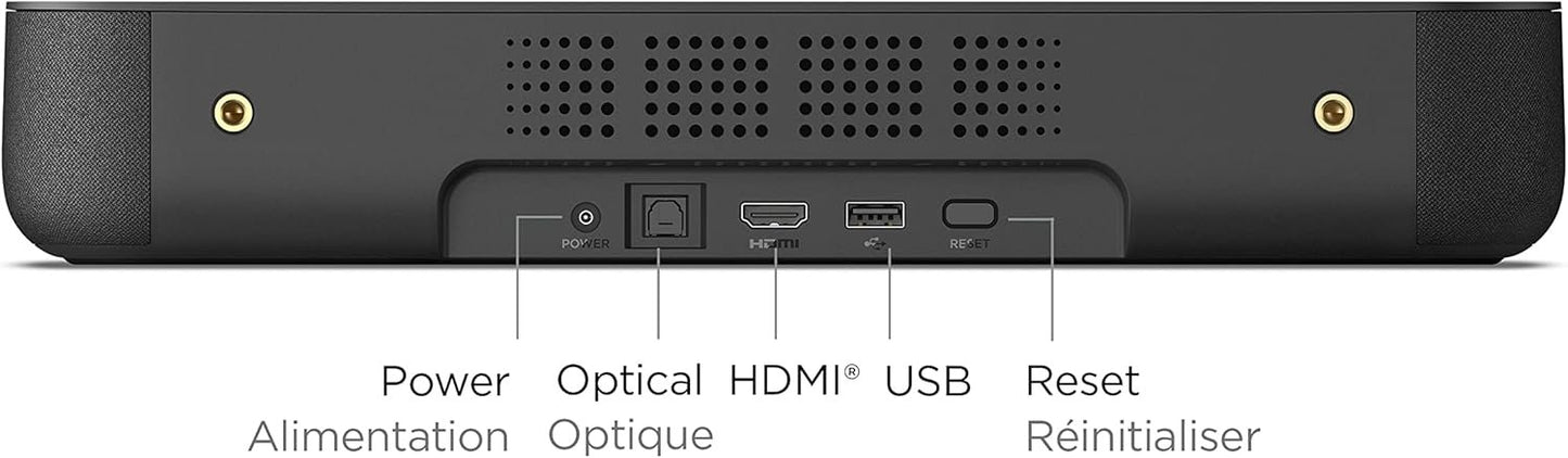 Roku Streambar (Official Manufacturer Product) | 4K/HD/HDR Streaming Media Player & Premium Audio, All in One, Includes Roku Voice Remote