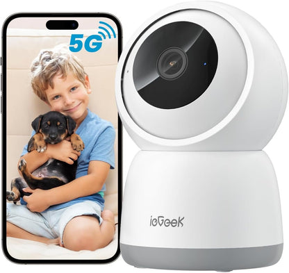 ieGeek 2K Indoor WiFi Surveillance Camera 2.4/5GHz 360Â°