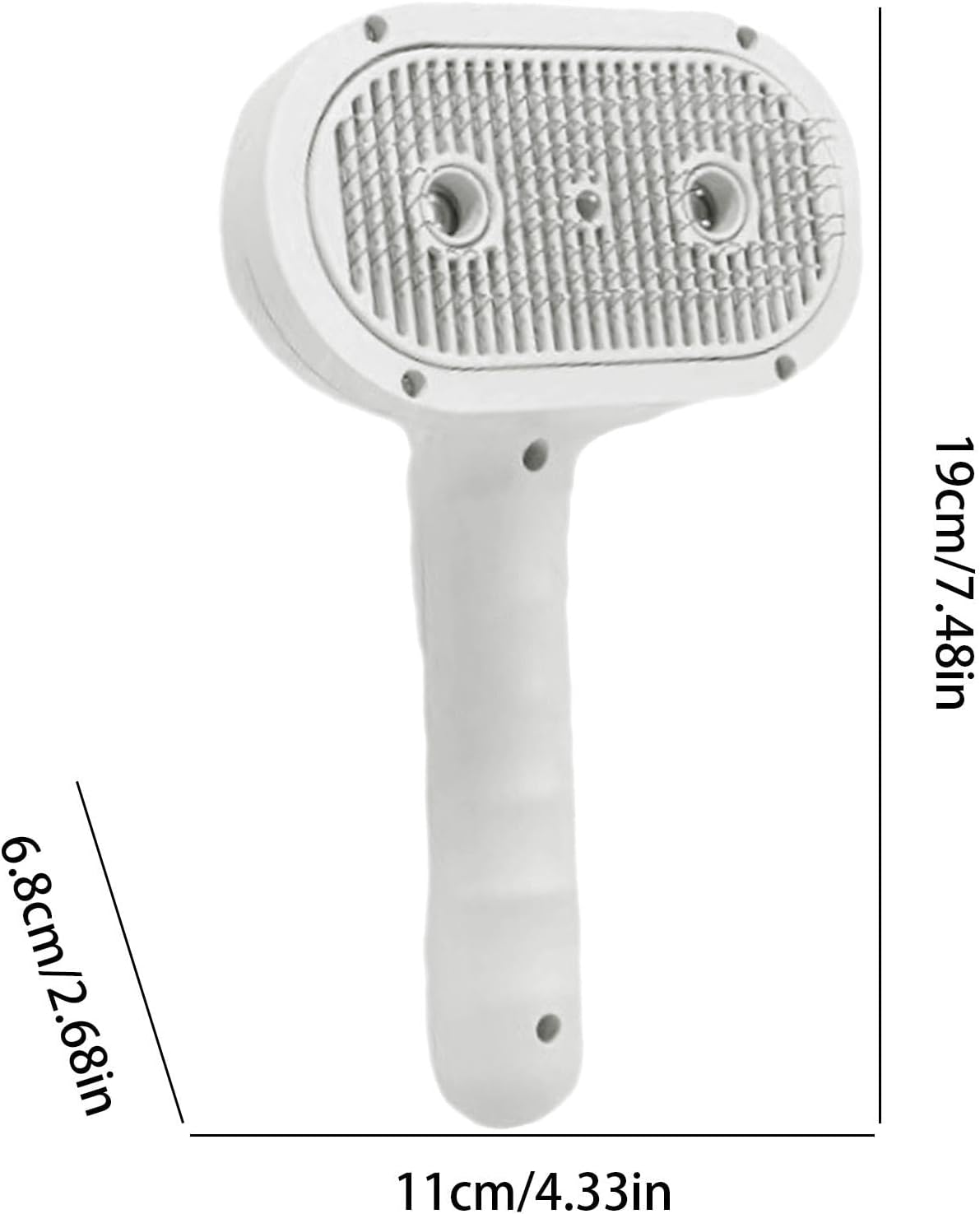 Cats Spray Brush, Multifunctional Dog Massager Brush, 7.48 x 4.33 x 2.68 Inches Ergonomic Design & Comfort, Pet Grooming Steamy Comb for a Pleasant Hygiene Experience