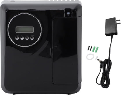 Aromatherapy Diffuser, Built in Fan Air Purification Professional Wall Mounted Essential Oil Diffuser 110‑220V for Home (Black)