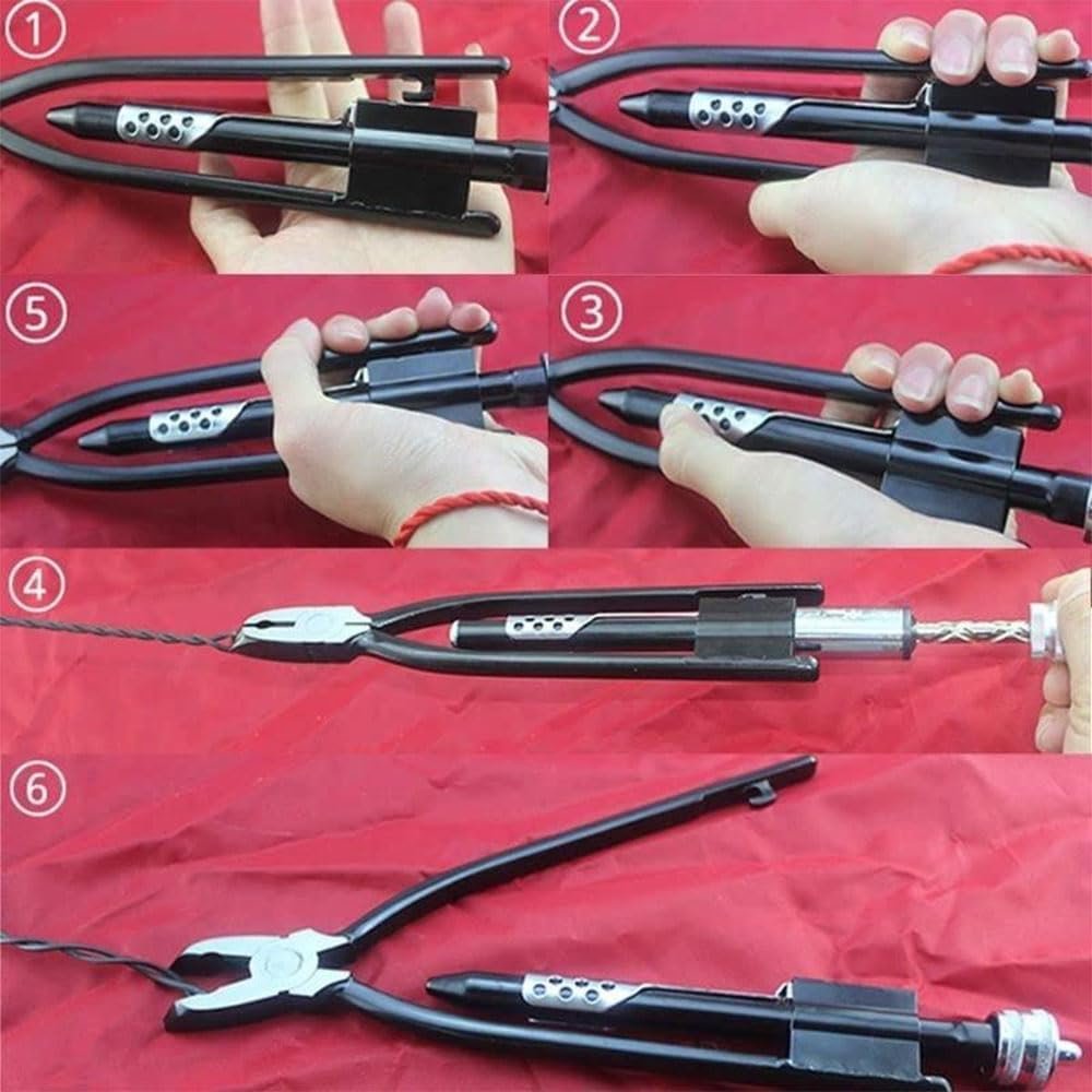 6 Inch Safety Wire Pliers, 0.3-0.7mm Lock Wire Twisting Tool for Automotive and Mechanical Repair