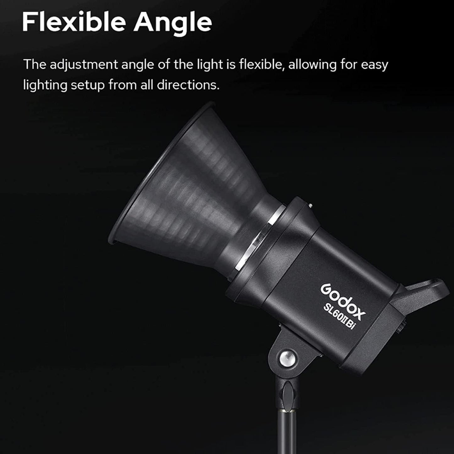 Godox SL60IID 70W COB Bowens Mount LED Video Light, 5600K Continuous Output Light Support Bluetooth APP Control (SL60W Upgrade Version)