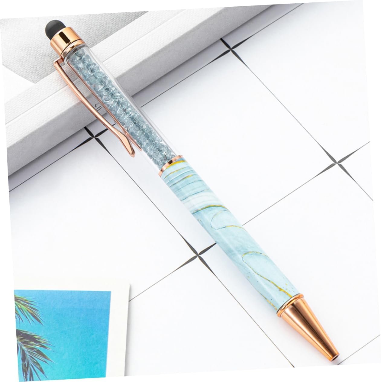 HONMEET Touchscreen Ballpoint Pens 6pcs Luxury Stationery Executive Writing Pens for Women Red Ink