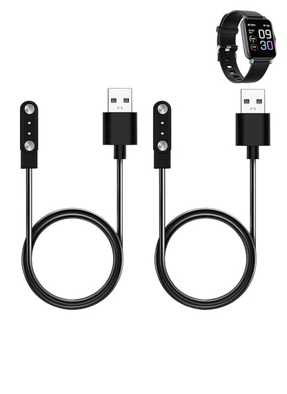 WUNIAK Charging Cable for WGP Smart Watch Health Fitness Tracker, Magnetic USB Flexible Charging Cable Accessories for WGP Smart Watch Health Fitness Tracker,(2 Pack)