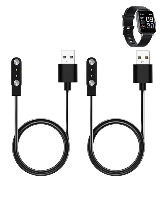 WUNIAK Charging Cable for WGP Smart Watch Health Fitness Tracker, Magnetic USB Flexible Charging Cable Accessories for WGP Smart Watch Health Fitness Tracker,(2 Pack)