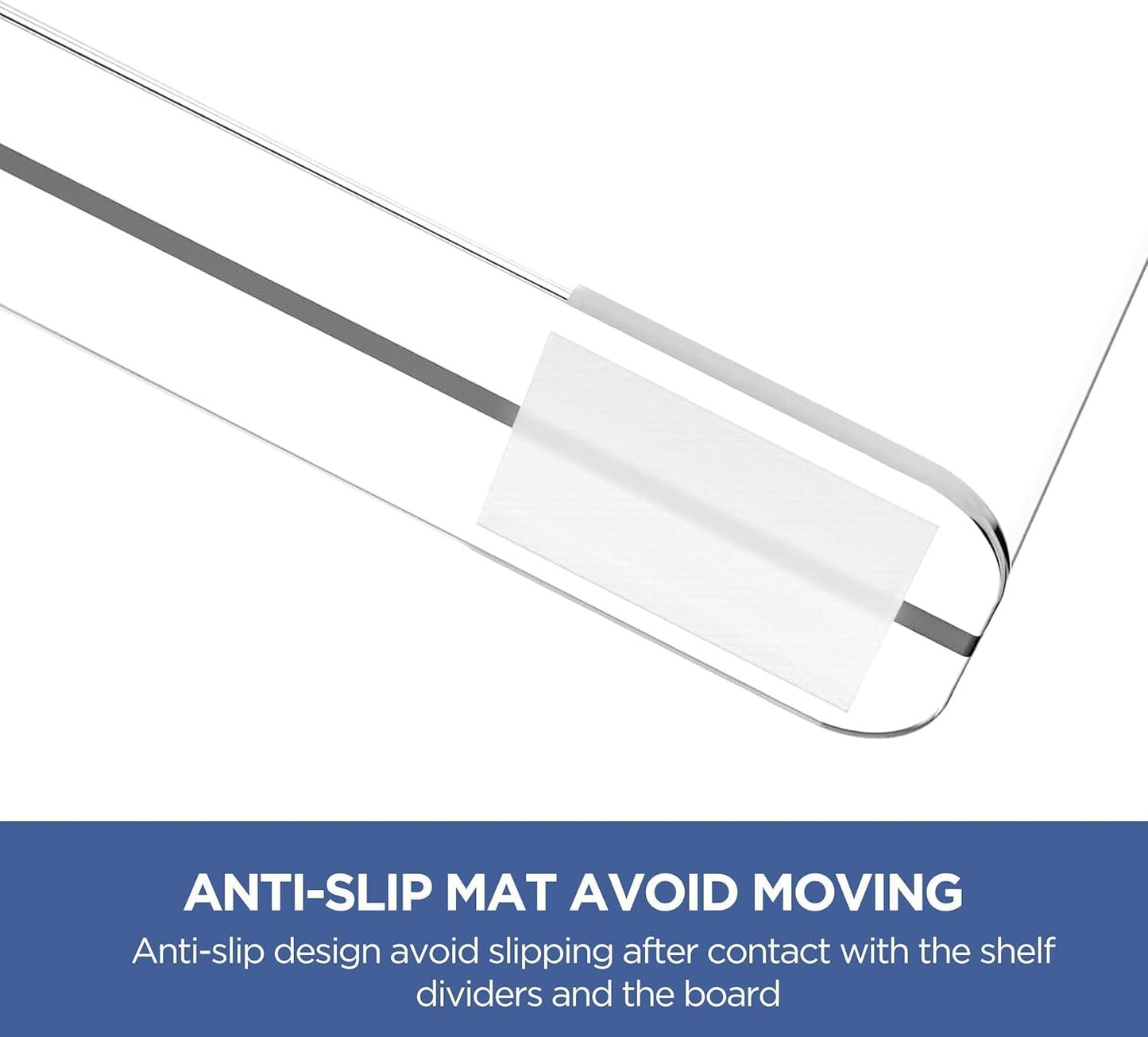 HBlife 8 Pack Clear Shelf Dividers, Vertical Purse Organizer for Closet Perfect for Sweater, Shirts, Handbags in Bedroom and Kitchen, Adjustable Acrylic Bookshelf for Organization