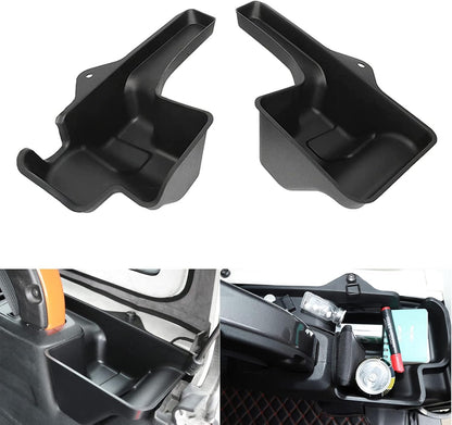 Wocch Rear Cargo Side Box Trunk Storage Tray Organizer Wheel Well Storage Bin Cargo Expansion Box for 2018-2023 Jeep Wrangler JL JLU Interior Accessories, Easy Screw-installation, Left & Right 2Pcs