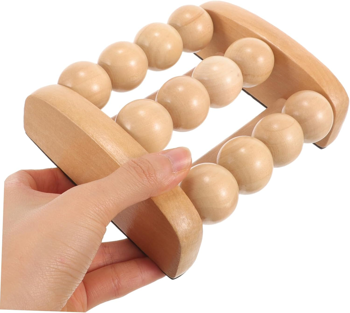 PACKOVE 4 Pezzi massaggiatore massaggiante massaggio schiuma rulli muscoli Collo circolazione Massager a portata di mano per terapia del legno Di legno