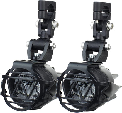 KNGFWBSW Auxiliary Lights Motorcycle Fog Light Upgrade Brighter Lamp 40W 6000K Compatible with M/W R1200GS F800GS F700GS F650 K1600(Light Cover)