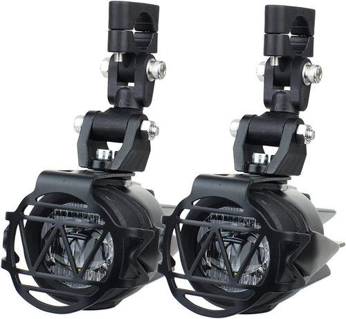 KNGFWBSW Auxiliary Lights Motorcycle Fog Light Upgrade Brighter Lamp 40W 6000K Compatible with M/W R1200GS F800GS F700GS F650 K1600(Light Cover)