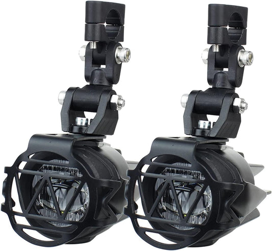 KNGFWBSW Auxiliary Lights Motorcycle Fog Light Upgrade Brighter Lamp 40W 6000K Compatible with M/W R1200GS F800GS F700GS F650 K1600(Light Cover)