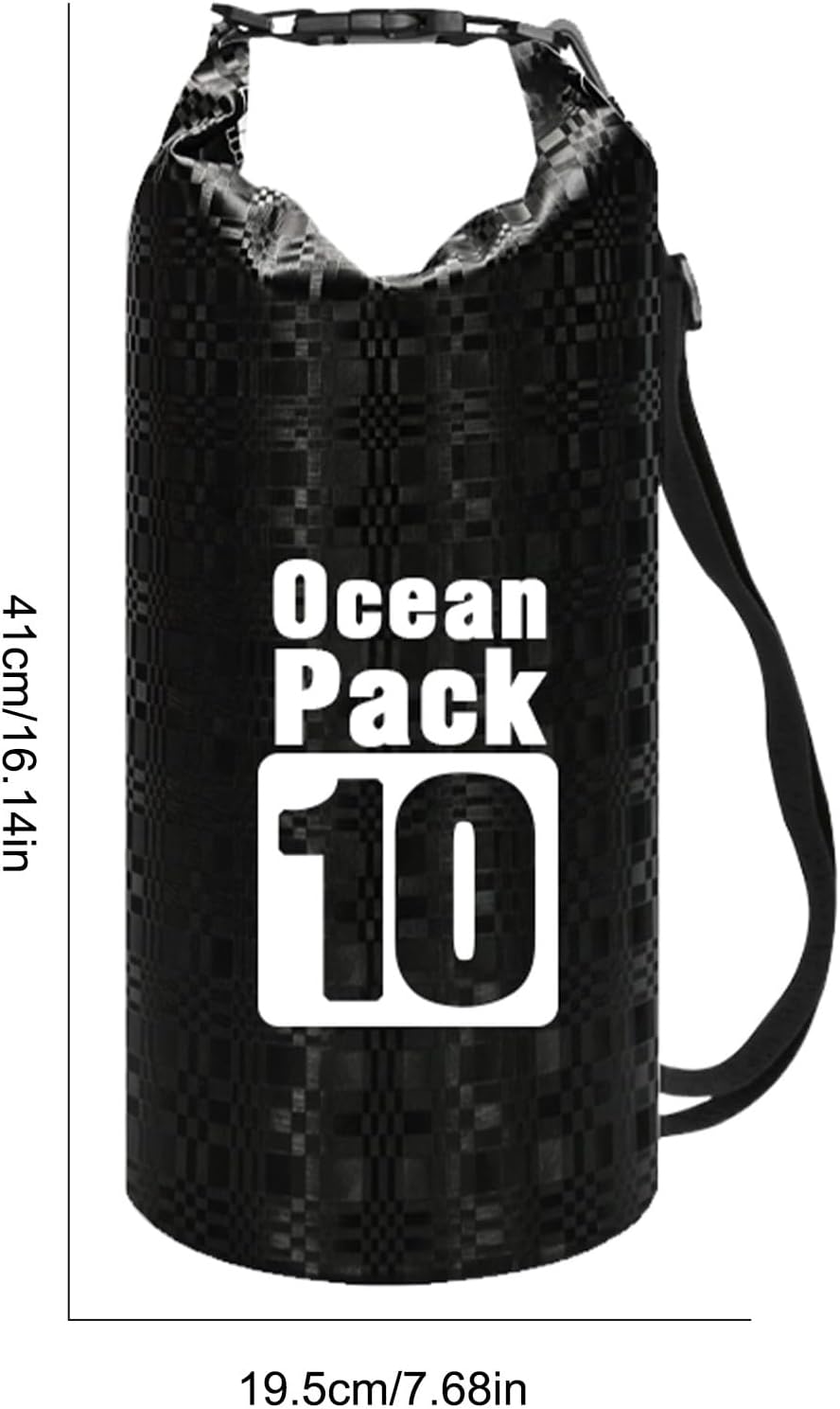 Gitekain Waterproof Bag, Portable Pouch, Lightweight Roll Top Storage Backpack, Ideal for Beach, Camping, Commuting, Shopping, Outdoor Travel and Adventures 16.14x7.68x0.2 Inch