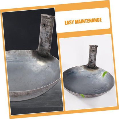 Milisten Garden Iron Water Ladle Scoop Ergonomic Long Handle Capacity Practical Tool for Watering Feeding and Material Handling Kitchen and Garden Use Easy to Clean