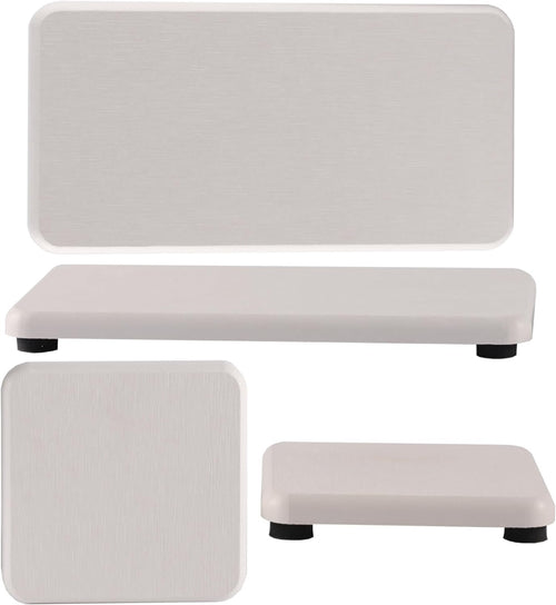NiuYichee Set of 4 Water Absorbent Diatomite Tray, Diatomaceous Earth Kitchen Soap Dish, Hand Soap Holder, Water Absorbing Stone Used for Plants & Toiletries in The Modern Home