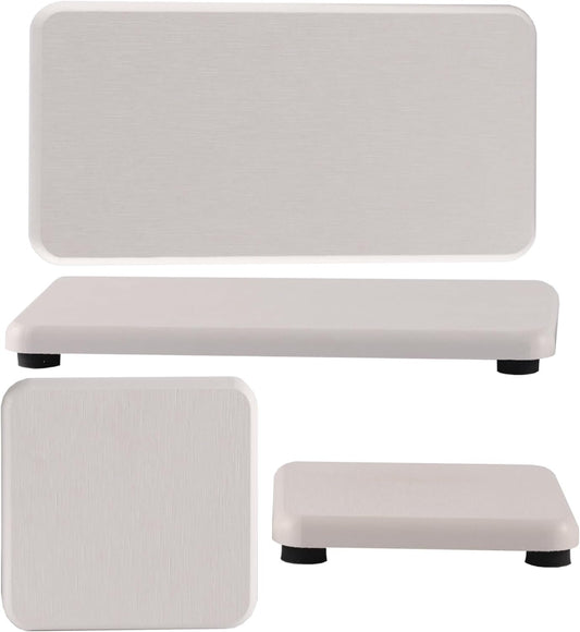 NiuYichee Set of 4 Water Absorbent Diatomite Tray, Diatomaceous Earth Kitchen Soap Dish, Hand Soap Holder, Water Absorbing Stone Used for Plants & Toiletries in The Modern Home