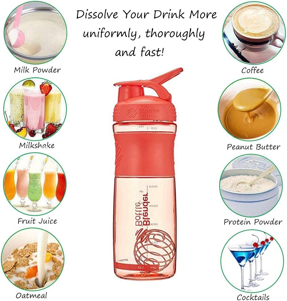 Qtopun Stainless Steel Wire Ball Shaker Set of 9, Milkshake Protein Blender, Whisky Stirrer, Juice Mixer, Drinking Cup Shaker Bottle