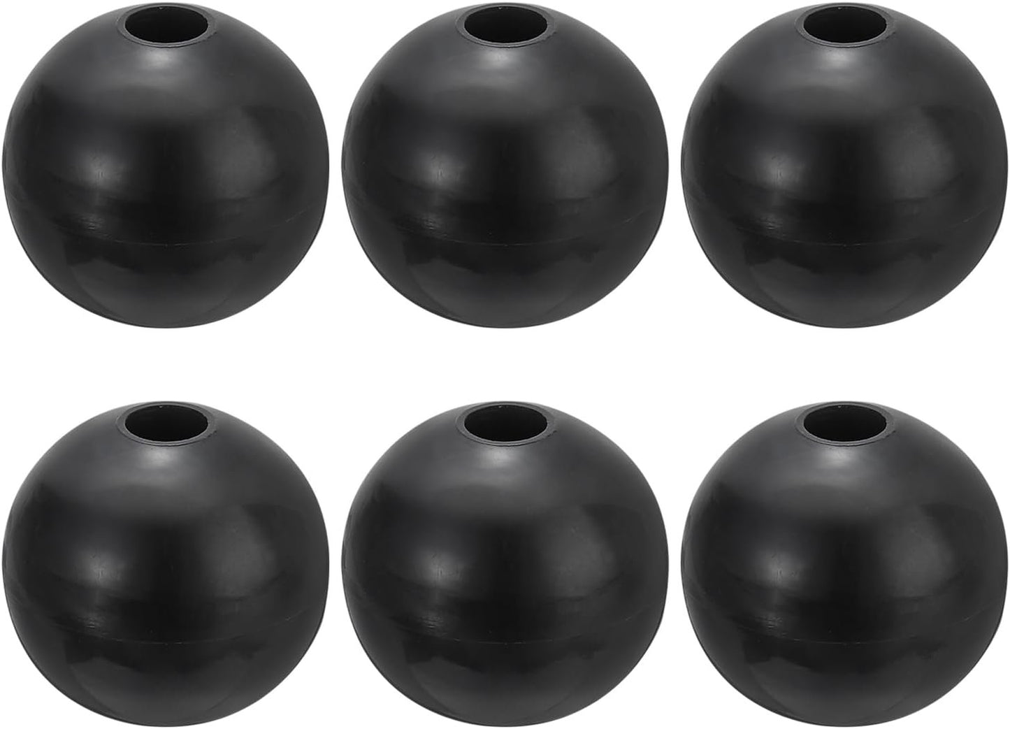 PATIKIL Cable Ball Stopper, 6pcs Gym Machine Accessories for Cable Fitness Equipment Nylon Wire Rope Port Joint Replacement Parts for Home Gym Machine,Black