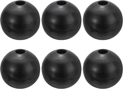 PATIKIL Cable Ball Stopper, 6pcs Gym Machine Accessories for Cable Fitness Equipment Nylon Wire Rope Port Joint Replacement Parts for Home Gym Machine,Black