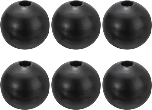 PATIKIL Cable Ball Stopper, 6pcs Gym Machine Accessories for Cable Fitness Equipment Nylon Wire Rope Port Joint Replacement Parts for Home Gym Machine,Black