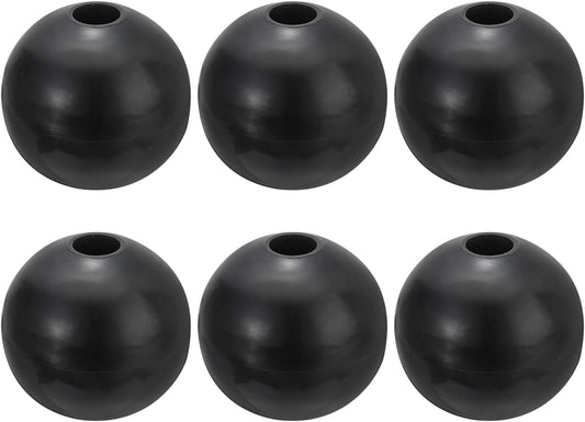 PATIKIL Cable Ball Stopper, 6pcs Gym Machine Accessories for Cable Fitness Equipment Nylon Wire Rope Port Joint Replacement Parts for Home Gym Machine,Black