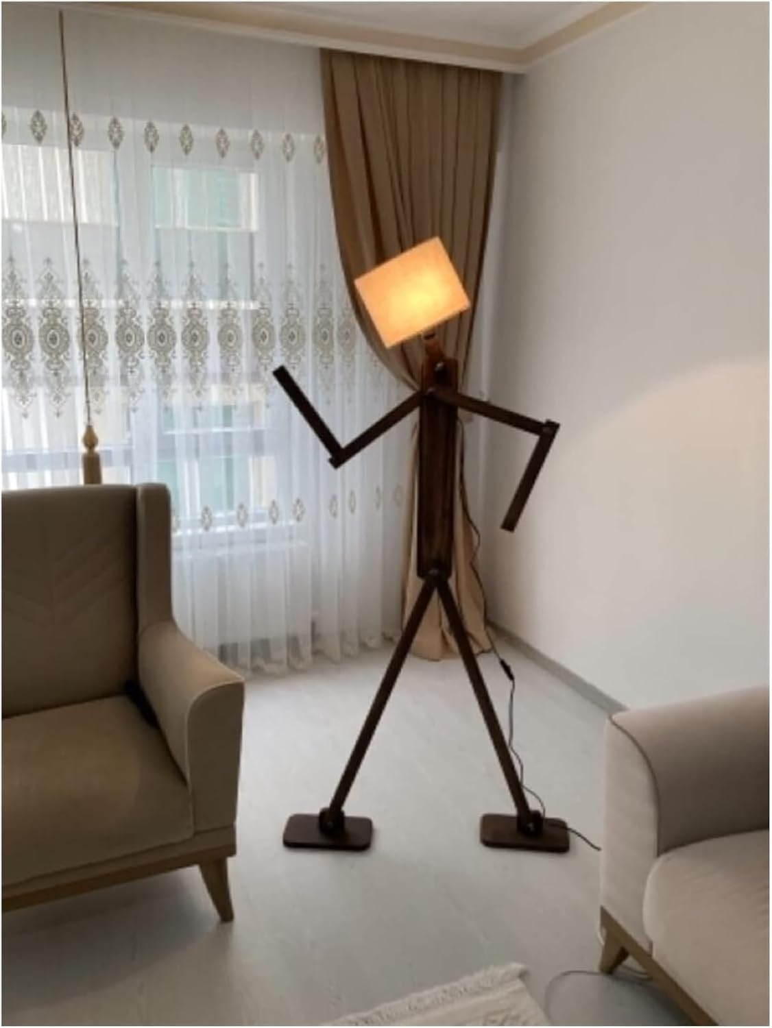 NXSLONE Floor Lamp, Smart Foot Lamp Floor Lamps Bedroom Bedside Living Room Decoration Indoor Lighting Standing Lamps for Living Room