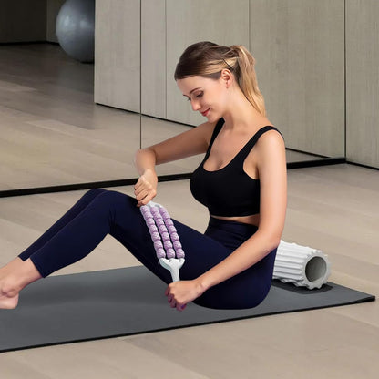 Massage Stick - Muscle Roller Stick for Legs - Relief Exercise Massager Tool Handheld Trigger Points Health Care for Athletes, Leg Cramps & Joints Recovery