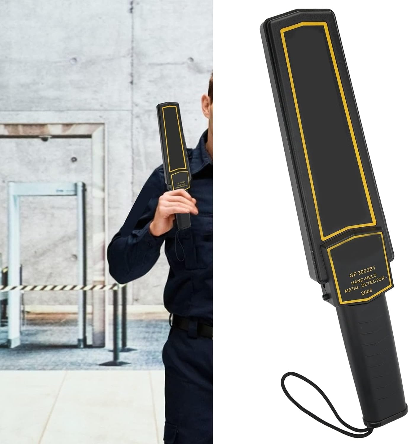 Portable Security Metal Detector, High Sensitivity Portable Metal Detector with Low Sensitivity Switch for Security Inspection, Electronic Product Detection