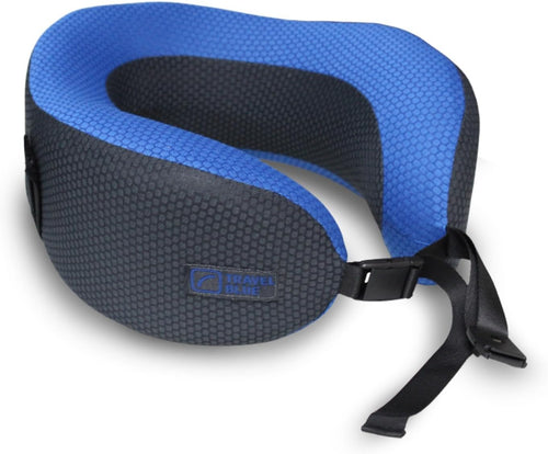 Travel Blue Dreamer Aeroplane Neck Pillow - Memory Foam Pillow for Travel, Travel Pillow Aeroplane with Breathable Mesh Material, Removable Cover, High Comfort & Support, Easy Storage
