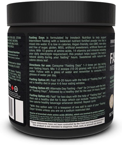 Innotech Nutrition Fasting Days Intermittent Fasting Drink Mix - Raspberry Lime - 360 g
