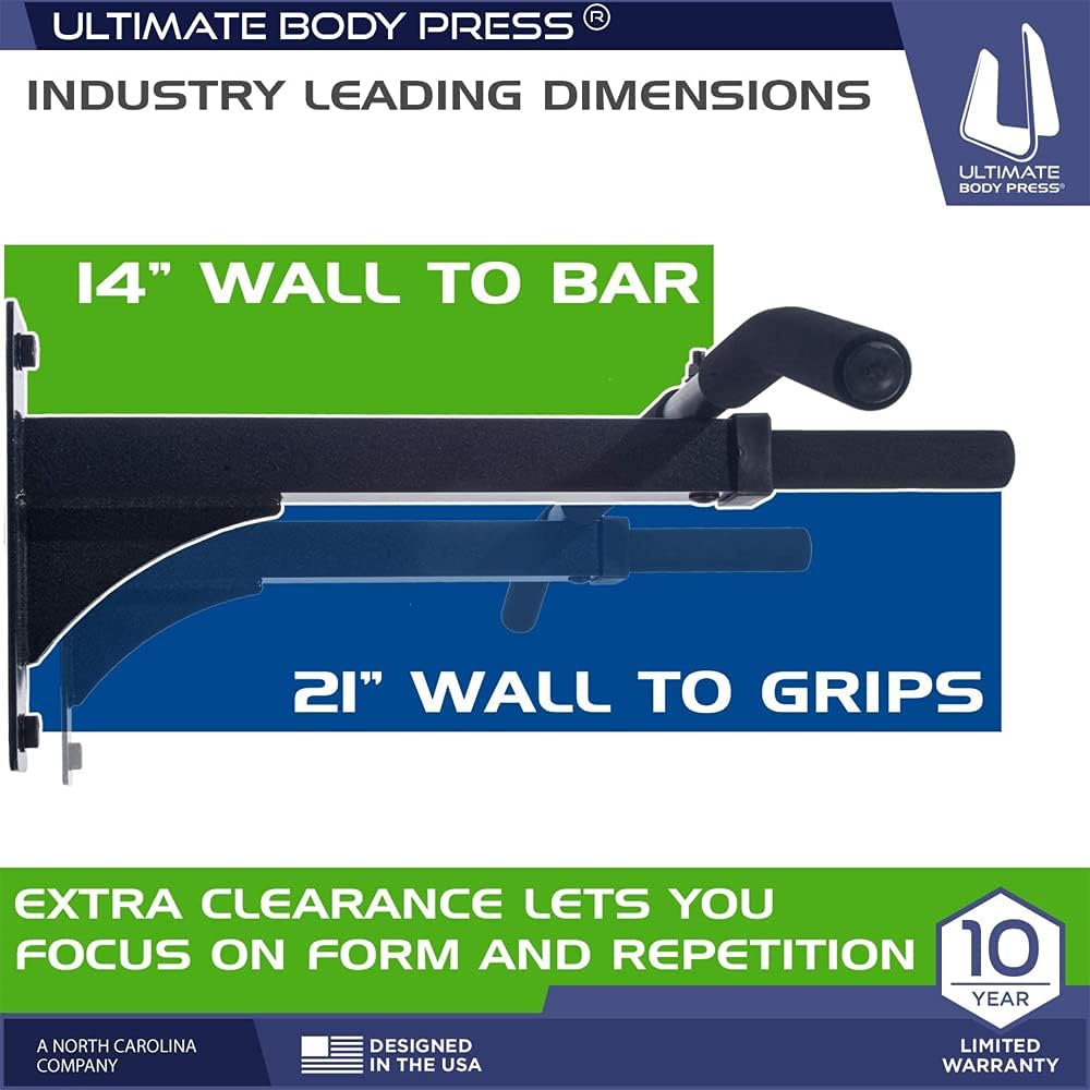 Ultimate Body Press Wall Mount Pull Up Bar