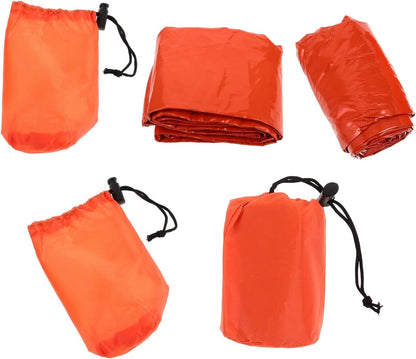 MOBUTOFU 3-Pack Thermal Survival Portable Shelter Warm Sleeping Camping Tent Bivy Sack Blanket for Outdoor