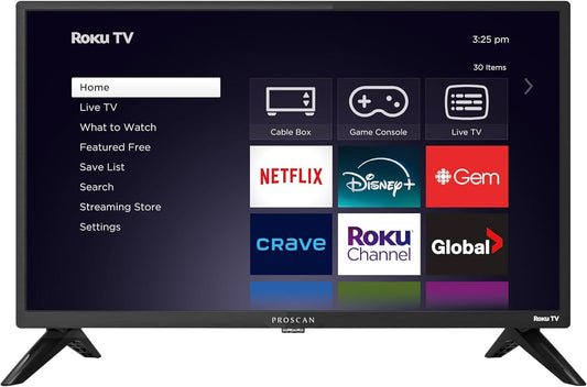 PROSCAN 24" ROKU Television, 720p, Black