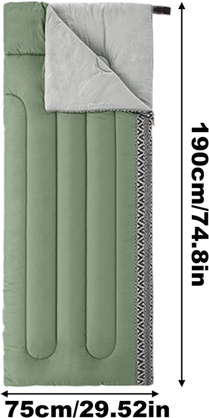 Camping Sleeping Bag, Cold Weather Sleeping Bags for Adults, 3-Season Sleeping Bag, Lightweight Hiking Gear, Waterproof Outdoor Gear, Summer Winter Autumn Camping Must-Haves, Travel Accessories