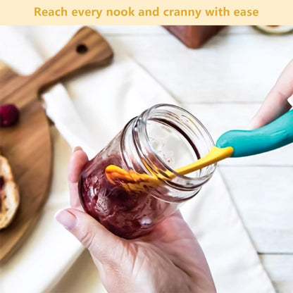 Walquicks Adorable Platypus Jam Spoon, 2Pcs Silicone Scraper Sauce Jar Spatula Versatile Kitchen Tool Cheese Spreading Brush Kitchen Essential Tool for Cooking Baking Scooping and Scraping