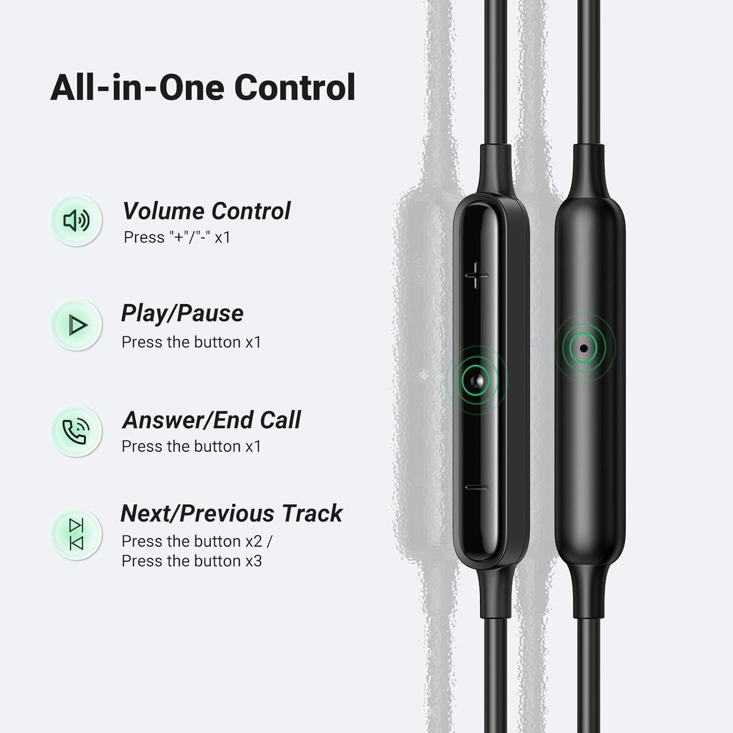 UGREEN USB C Earphones, Wired Headphones with Volume Control Noise Cancelling, HiFi Stereo Wired Earbuds Compatible with iPhone 16 15 Pro Max iPad Pro 2022 Galaxy S23/S22 Ultra Google Pixel 7/6