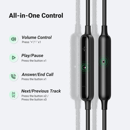 UGREEN USB C Earphones, Wired Headphones with Volume Control Noise Cancelling, HiFi Stereo Wired Earbuds Compatible with iPhone 16 15 Pro Max iPad Pro 2022 Galaxy S23/S22 Ultra Google Pixel 7/6