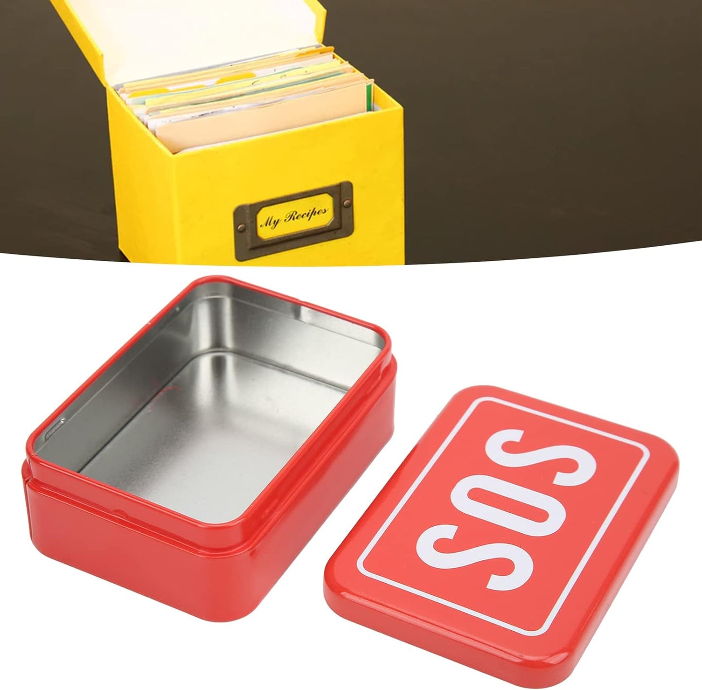NDNCZDHC Portable Field Survival Storage Kit, Emergency Tool Storage Case for Outdoor Camping, Mini SOS Survival Box