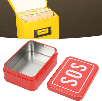 NDNCZDHC Portable Field Survival Storage Kit, Emergency Tool Storage Case for Outdoor Camping, Mini SOS Survival Box