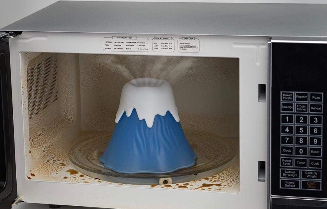 GB Quality Volcano Microwave Oven Cleaner Kitchen Gadget Water and Vinegar Cleaning Erupting High Temperature Steamer Easy Use Eco Cleans For Home Office