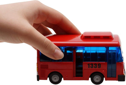 Tayo the Little Bus 120 Metal Die-Casting Bus Toy Push and Go Play Vehicles Toy & Games for Kids, Girls & Boys Animation Character Friends (GANI The Red Bus)