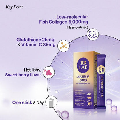 BB LAB - Low Molecular Collagen 5000 6.5g x 15 Stick