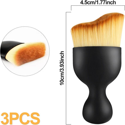 Quelcc Car Interior Cleaning Brush, 3 Pieces Soft Bristle Car Interior Brush, Car Detailing Brush, Air Dashboard Seat Cleaning Brush