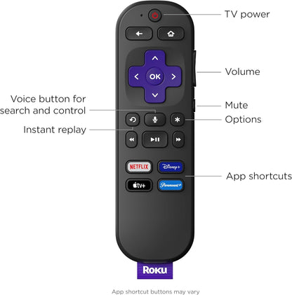Roku Express 4K+ | Streaming Player HD/4K/HDR with Roku Voice Remote with TV Controls, Includes Premium HDMI Cable