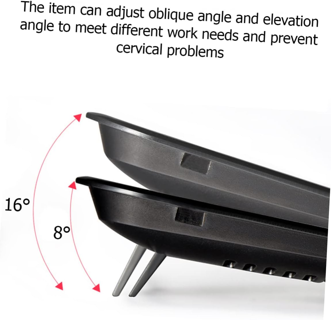 COHEALI 5V Laptop Cooling Pad with Dual Fans USB Notebook Cooler Stand Ergonomic Design for Optimal Heat Reduction Angles Portable Lightweight Red