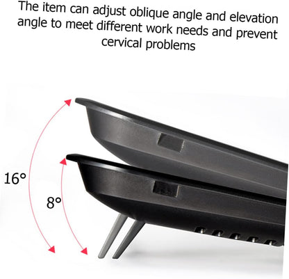 COHEALI 5V Laptop Cooling Pad with Dual Fans USB Notebook Cooler Stand Ergonomic Design for Optimal Heat Reduction Angles Portable Lightweight Red