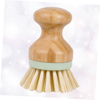 WRITWAA 1pc Durable Solid Wood Dish Brush Kitchen Cleaning Brush for Pots and Dishes Non Slip Handle Strong