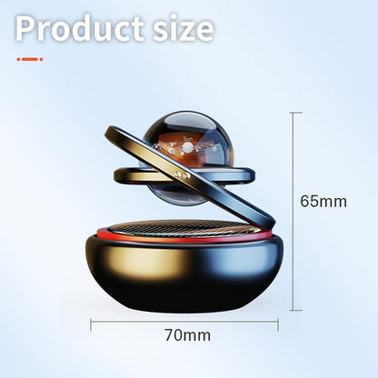 Kwak's Car Air Freshener Solar Energy Air Purifier for Car Interior Autorotation Decoration Accessories(black)