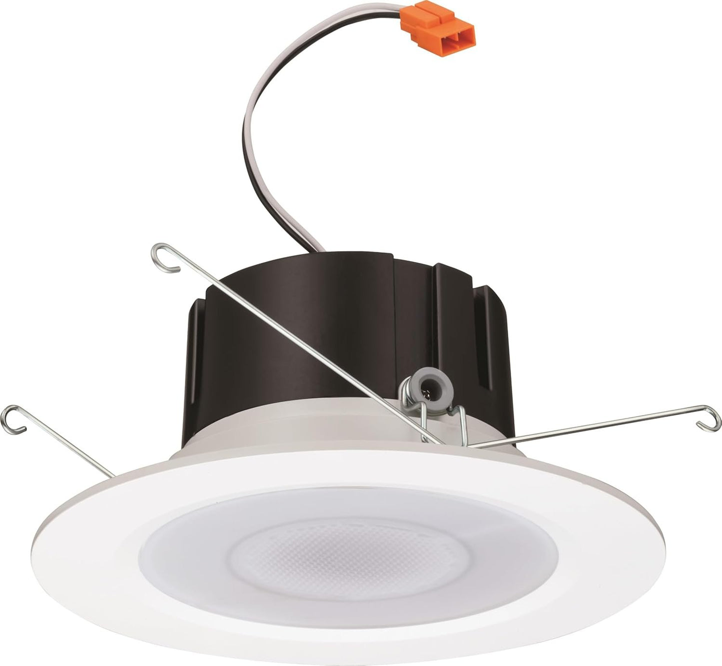 Juno 6 Inch Smart Recessed Light Speaker, Bluetooth, Alexa, Google Home Compatible, RGBW Speaker Downlight, Dynamic Color Red Green Blue White, Matte White (J6SLC RGBW MW M6)